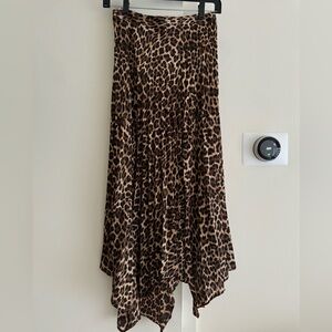 Zara leopard print midi skirt